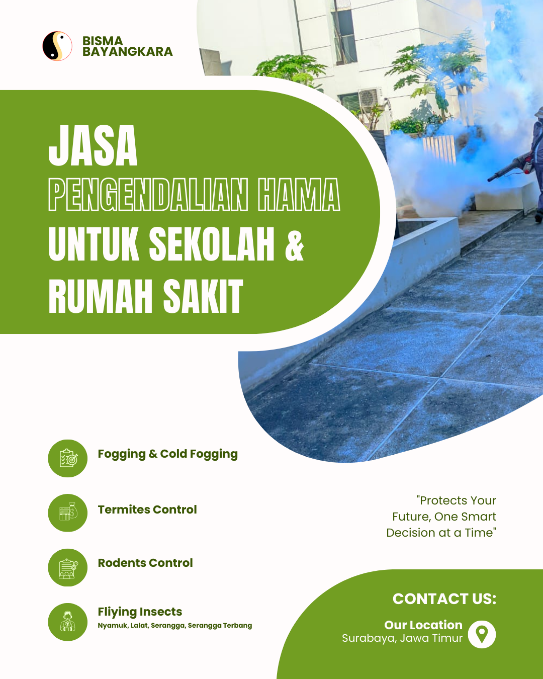 Jasa Pengendalian Hama untuk Sekolah & Rumah Sakit - Jasa Pest Control Surabaya